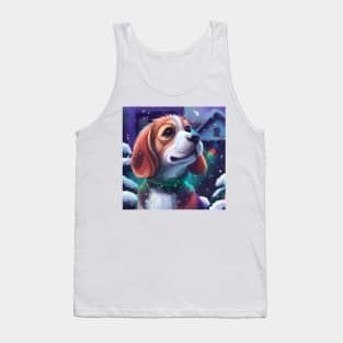 Cute Beagle Drawing Tank Top